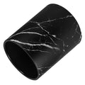 Marble Pattern Trash Can Double-Layer Round Plastic Wastebasket for Living Room Kitchen and Bathroom Lidless Design Stylish Garbage Container for Home and Office