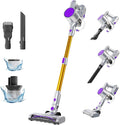 NEWBULIG Cordless Vacuum Cleaner Lightweight Stick Vacuum for Home with Anti-Tangle and LED Lights Powerful Rechargeable Wireless Cleaners for Hardwood Floors Carpet Pet Hair