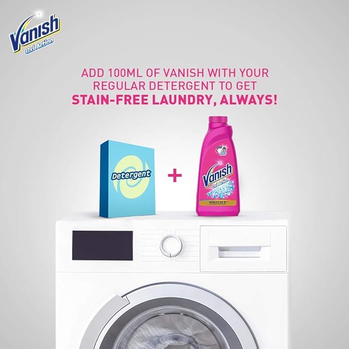 Vanish Oxi Action Stain Remover Washing Liquid - 400 ml (Pack of 2)