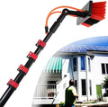 Water Fed Pole Kit &amp Outdoor Window Cleaner Window Glass 3.6M/5.4M/6M/7.2M/9M/11M Telescopic Extension Pole Cleaning Kit for Photovoltaic Panel Cleaning Trucks20FT/6M