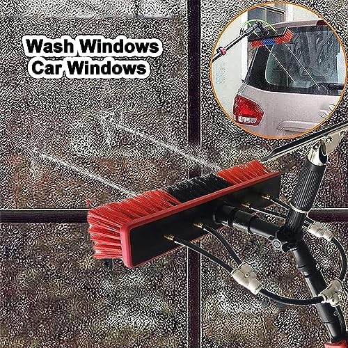 Telescopic Pole Kit Cleaning BrushWater Fed Pole Kit Window Cleaning Brush with Squeegee Outdoor Window Glass Solar Panel Cleaning Telespole Water Fed Brush Spray Washer (Color : 12ft/3.6