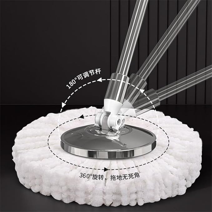 Stainless Steel Swivel Mop Household Hand Wash Free Clean Lazy