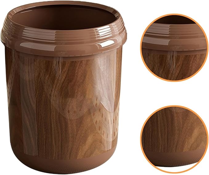 Yajuyi Trash Can Wastebasket Trash Bin Garbage Container for Bathroom Living Room L
