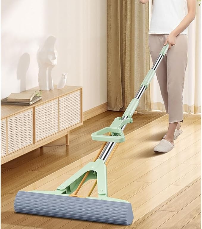 Household Absorbent Foldable Sponge Mop Free Hand Wash Squeegee
