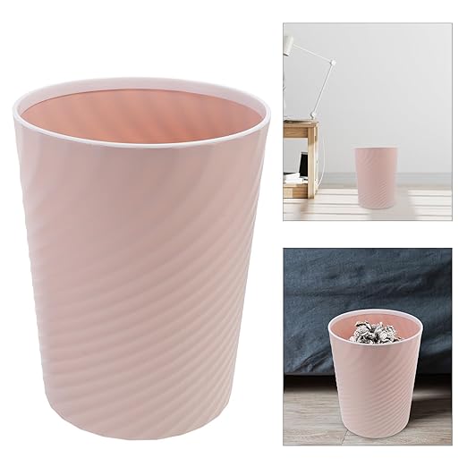 TIDTALEO Small 8L Open Top Bathroom Trash Can Pink Wastebasket for Bedroom Office Kitchen Compact Litter Bin Container for Home Use
