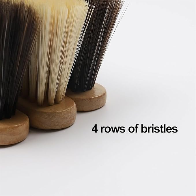 Whisk Broom Hand Held Hand Broom Wood Drafting Brush Soft Bristles Not Easy to Fall Off Bench(Bed Brush C)