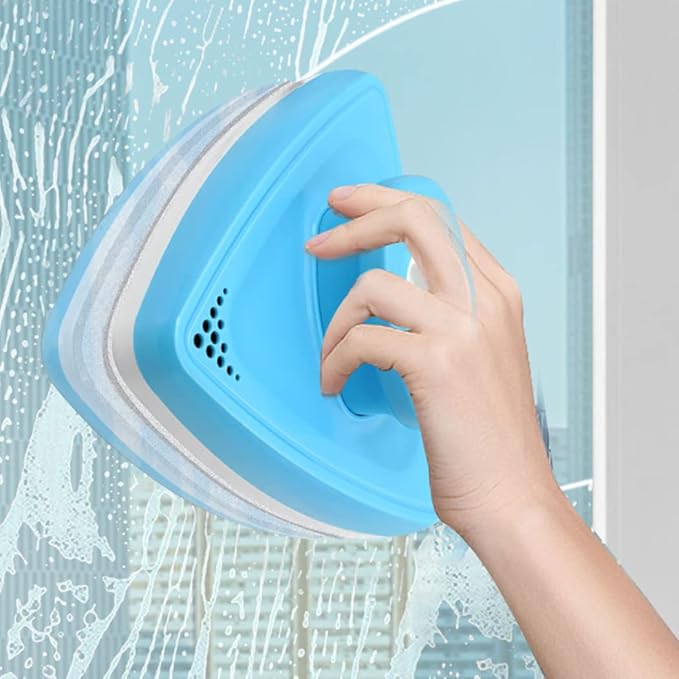 Window Cleaner Magnetic Magnetic Window Cleaner Dual-Side Home Window Glass Cleaning Tool Magnet Glass Surface Wiper Brush Fit Thickness 10-46Mm