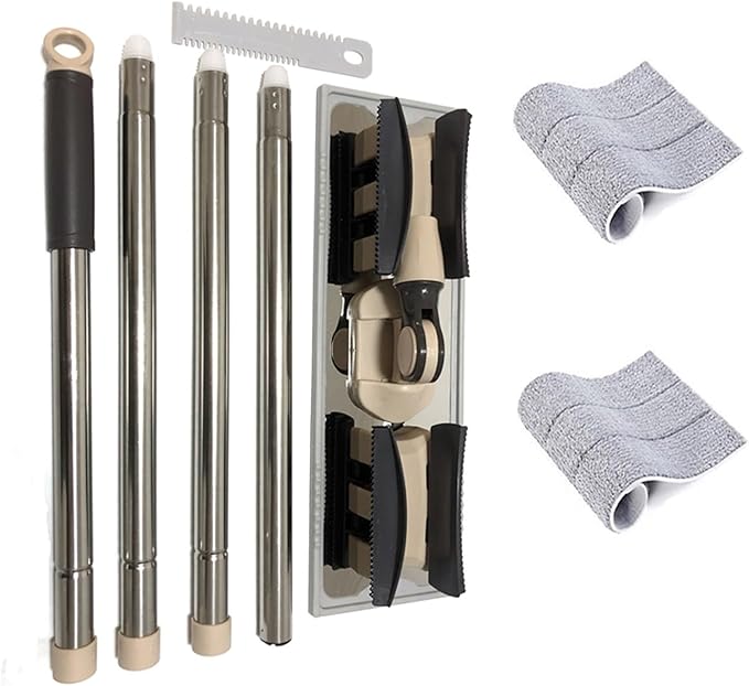Extended Rectangular Household Mop Floor Tiles Cleaning 360 Rotation Magic Dusting Microfiber Pad Lazy Tool 150cm