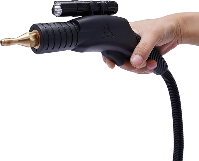 1700W Handheld High Pressure Steam Cleaner Home High-Temp Steam Cleaning Machine Vehicle Auto Cleaning Tool Steam Washer for Car Detailing Household Kitchen Range Hoods 3-5bar (Type 2)