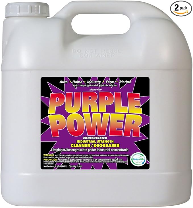 Purple Power (4322C-2PK) Industrial Strength Cleaner and Degreaser - 2.5 Gallon (Case of 2)