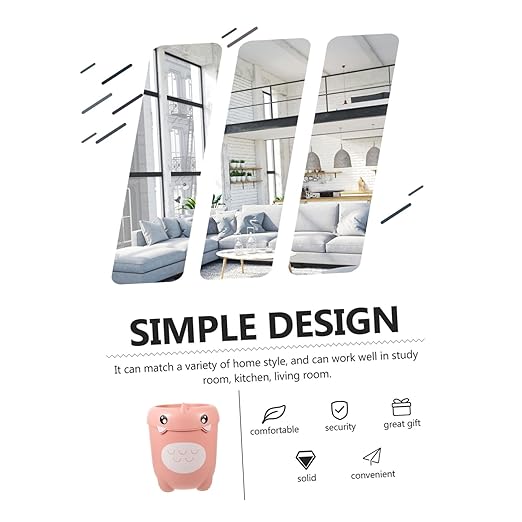 Happyyami Cute Boys and Girls Decorative Trash Can Cartoon Dinosaur Wastebasket Clamp Ring Small Waste Basket for Bedroom