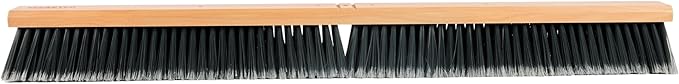 Restaurantware-BROOM HEAD ONLY: Clean Tek Professional 36-Inch Broom Head 1 Heavy-Duty Push Cleaning Tool - Handle And Brace Sold Separately Medium Plastic Bristles Wooden Commercial Use