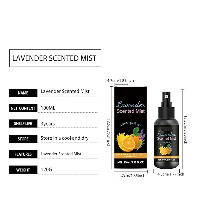 Lavender Fragrance Mist—Long-lasting Scent Boosts Confidence Soothes The Senses And Refreshes Your Space(3pcs)
