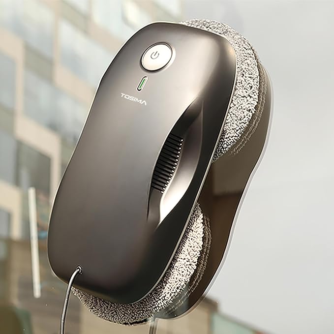Tosima Window Cleaning Robot W2 Automatic Cleaning with Intelligent Path Planning 3800Pa Suction Power Edge Detection Technology Remote Control
