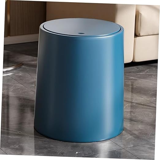 PRETYZOOM Detachable Dual Compartment Garbage Can with Pressing Lid Wastebasket for Home Kitchen Office and Bedroom Modern Nordic Design Safe and Reusable Waste Container