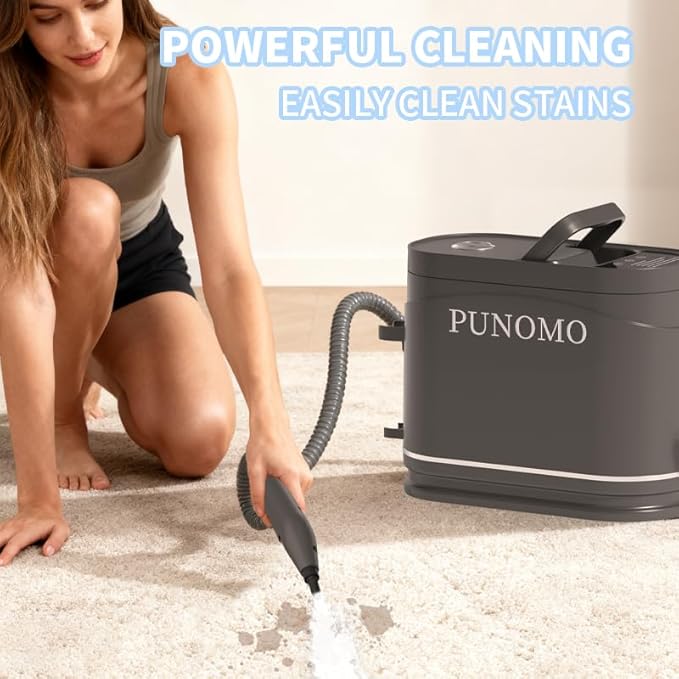 Handheld Steam Cleaner for Home Pressurized Portable Handheld &amp Mop 2-in-1 Steamer for Cleaning with 10 pcs Accessories for Multi-Surface Cleaning Floors Tiles Grout Kitchen Bathroom Couch