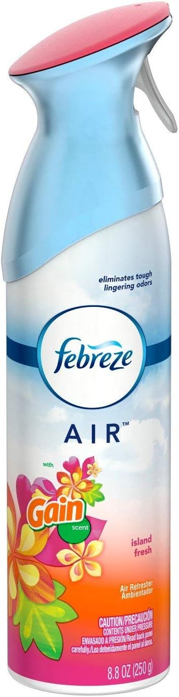 Febreze Air Freshener Spray - Gain Island Fresh - Net Wt. 8.8 OZ (250 g) Per Bottle - Pack of 3 Bottles