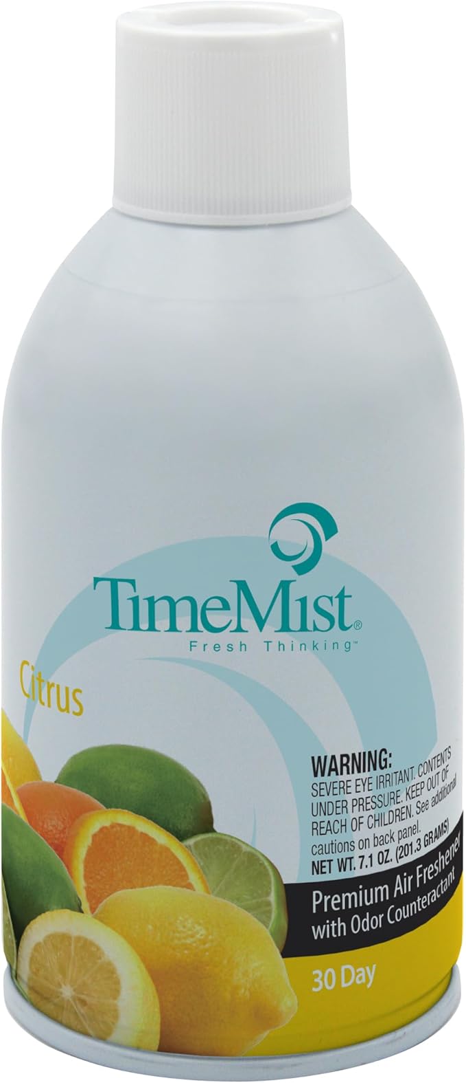 TimeMist Premium Metered Air Freshener Refills - Citrus Scent - 7.1 oz (Case of 12) 1042781 - Lasts Up To 30 Days and Neutralizes Tough Unwanted Odors