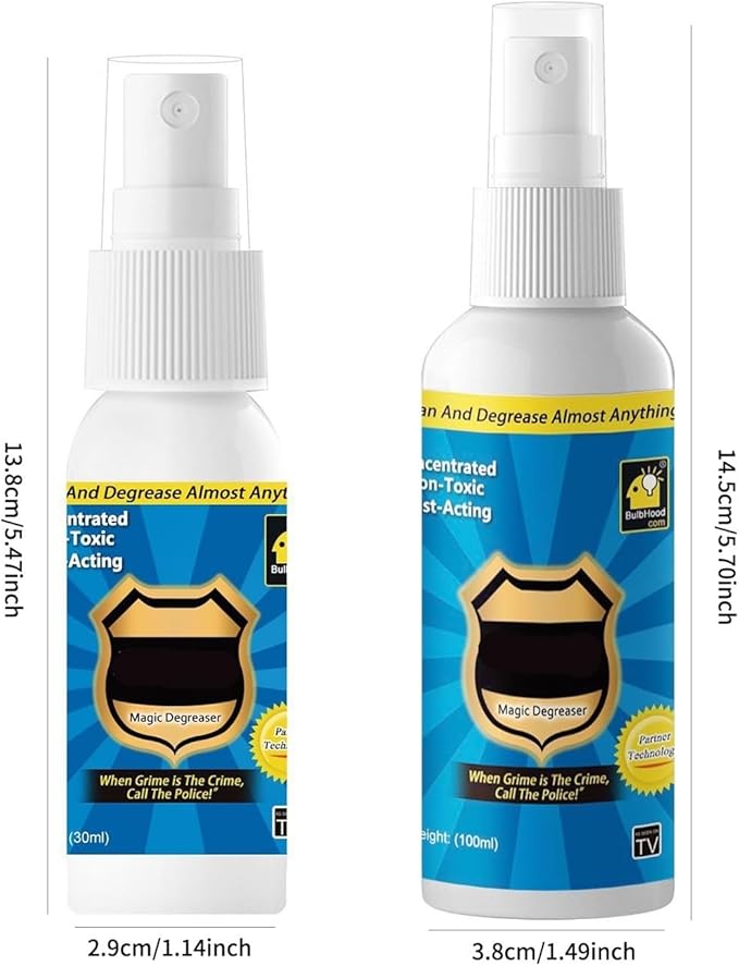 100ml Kitchen Oil Stain Cleaner - Fast-Acting Household Degreaser For Effortless Grease Removal(30PCS)