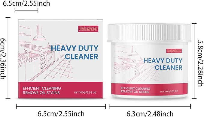 Multi-Purpose Cleaning Paste For Kitchen - Removes Stubborn Grease From Sinks Pans Stoves &amp More(2PCS)