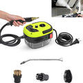 Muntuni Steam Cleaner 2500w Handheld High Temperature Pressurised Steam Cleaner Steam Cleaner for Car Floor Kitchen Bathroom Tiles green