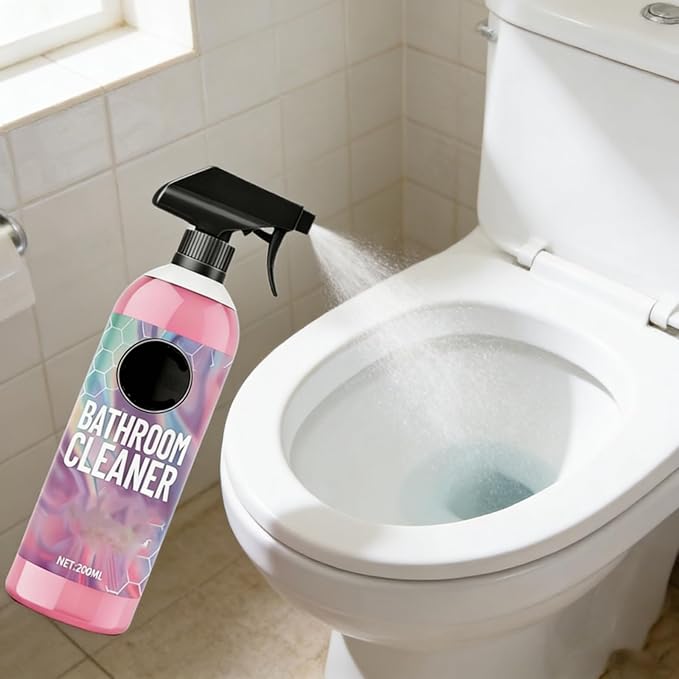 Heavy Duty Bathroom Scrubbing Solution 20 Fl Oz Powerful Pink Bathroom Cleaner Spray All Purpose Bathrooms Foam Cleaners For Sink Tub Floor Tile Glass Surface (3)