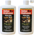 Granite &amp Mable Polish - Cleans &amp Protects - Italian Craftsman Made in The USA - Pack of 2 16 Oz ea - Multi-Surface Kitchen &amp Bathroom Cleaner Polishes Wood Formica Metals Cleans Furniture