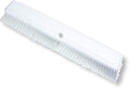 SPARTA 41890EC02 Omni Sweep Plastic Push Broom Head Heavy Duty Industrial Broom With Color Code System For Outdoor Indoor Garage Concrete Patio Kitchen Bathroom 18 Inches White