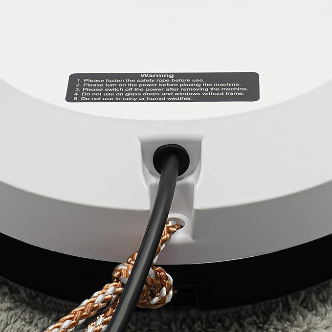 Window Cleaning Machine Intelligent Electric Window Cleaner Window Cleaning Robot Intelligent Water Spray Wet Wipe 2800pa Suction Power Ups Power Failure Protection Safety Rope Remote Control