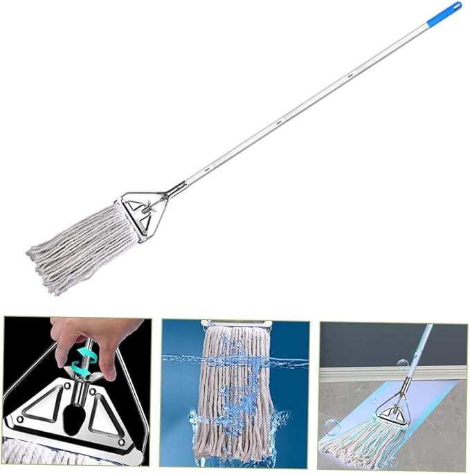 Household Wet Dry Cotton Mop for Hardwood and Tile Cleaning Design High Absorbency Floor Cleaning Tool for All