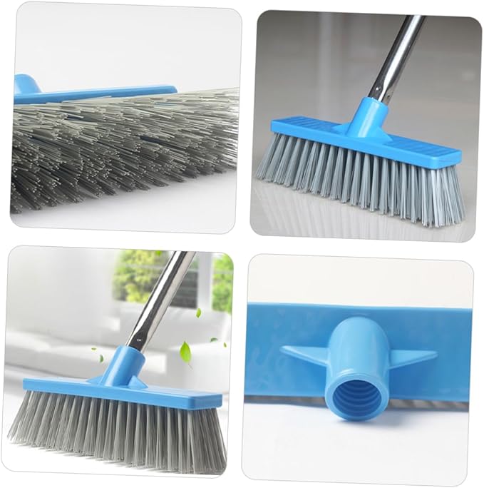 Long Handle Stiff Bristle Floor Scrubbing Brush for Bathroom Kitchen and Outdoor Cleaning Grout Tiles and Hard Surfaces