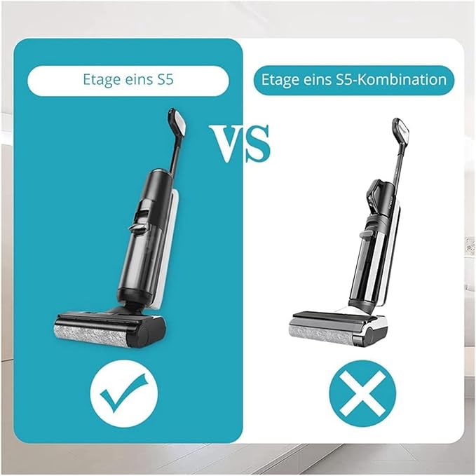 Roller Brush and Vacuum Cleaner Filter Compatible with Tineco Floor One S5 Cordless Wet and Dry Vacuum Cleaner