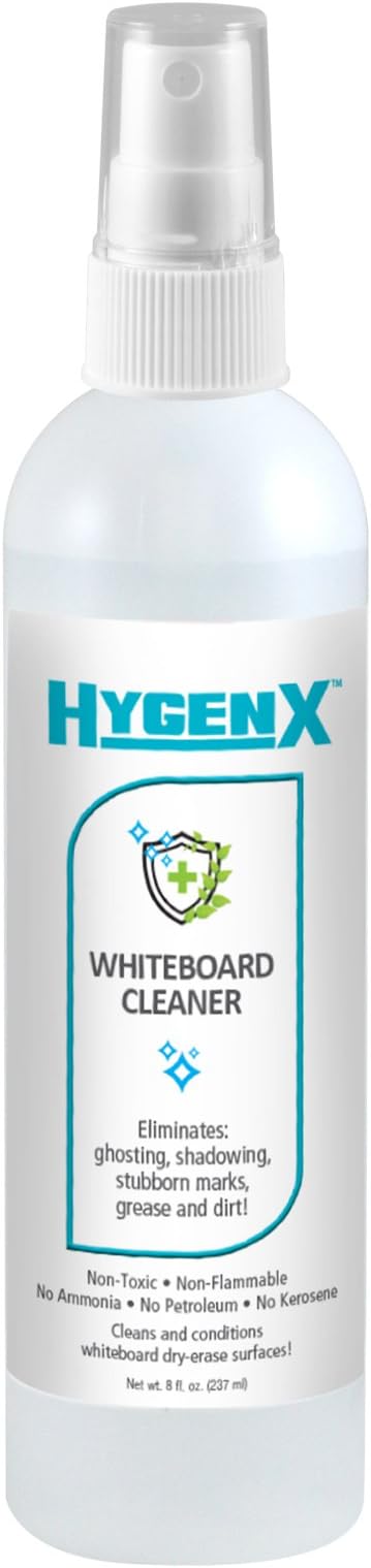 HygenX Whiteboard Cleaner - 8 Oz. Refillable Spray Bottle