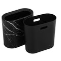 PRETYZOOM Marble Trash Bin for Bathroom Elegant Decorative Wastebasket for Home Kitchen Office and Hotel Use and Easy to Clean Design for Stylish Garbage Storage