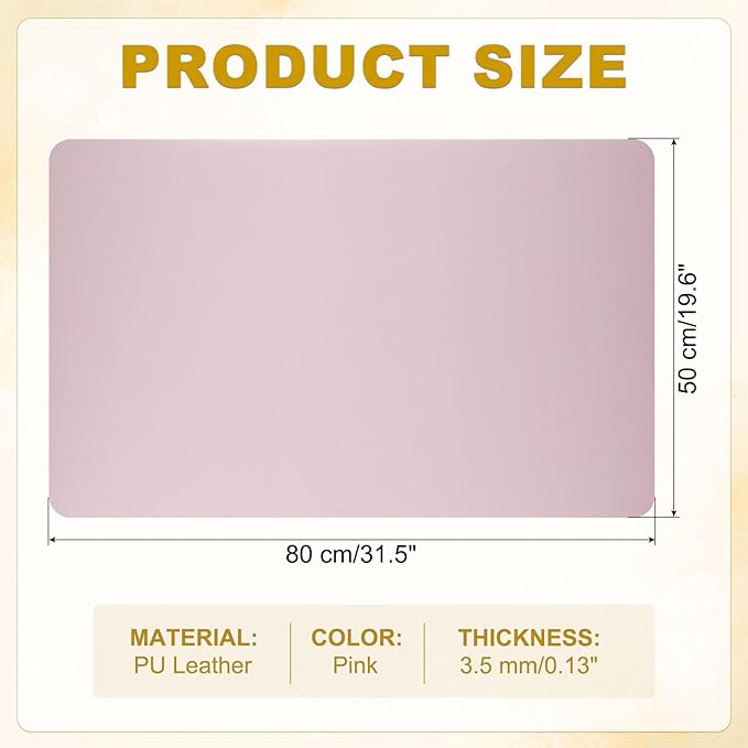 uxcell Dish Drying Mat for Kitchen Counter 31.5 x 19.6 Dish Drying Pad Pink