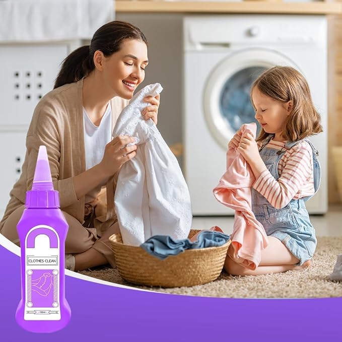 Upgrade Active Enzyme Laundry Stain Remover New Fast Laundry Stain Remover Clothes Oil Stain Remover White Shirt Guardian Garment Stubborn Stain Cleaner Oil Remover (3pc)