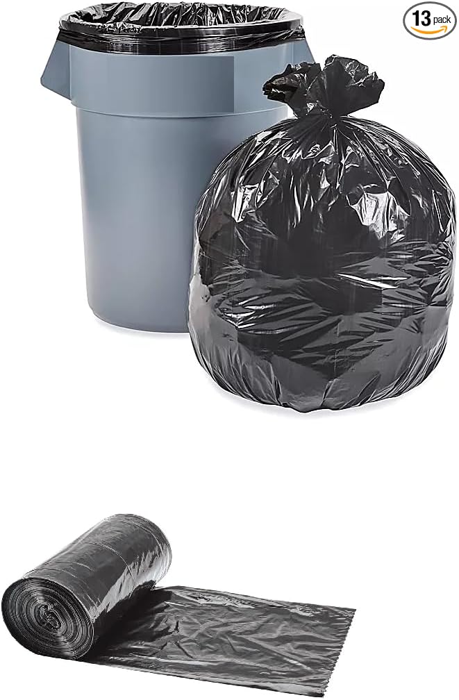 SEDLAV 55-60 Gallon Trash Bags Heavy Duty | 50-60 Gallon | Large Black Garbage Bags | Made in USA Contractor Trash Bags (13)