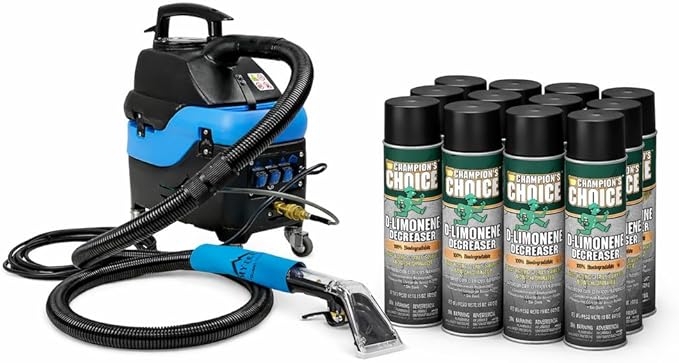 Mytee S-300H Heated Carpet Extractor Bundle with Citrus Degreaser Cleaning Solution (12-Pack)