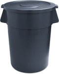 Boardwalk 32GLWRGRA Round Waste Receptacle LLDPE 32 gal Gray