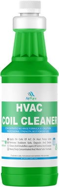 AC Evaporator Coil Cleaner - 1 Quart (946mL) No-Rinse Formula Metal-Safe Corrosion Inhibitors – Cleans Air Conditioners Condensers HVAC Mini Splits Heat Pumps – Residential &amp Commercial Use