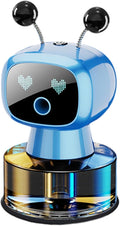 Generic Cute Robot Car Diffuser Aroma Essential Oil Diffuser Compact Smart Car Air Freshener for Living Room Home Bedroom Office Blue