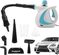Handheld Pressurized Steam Cleaner - 1000w Efficient Steam Cleaner with 9-Piece Accessory Set | Natural Steam Cleaner | Powerful Home Use Steamer | Deep Cleaning Steamer for Cleaning Floor | Upholster