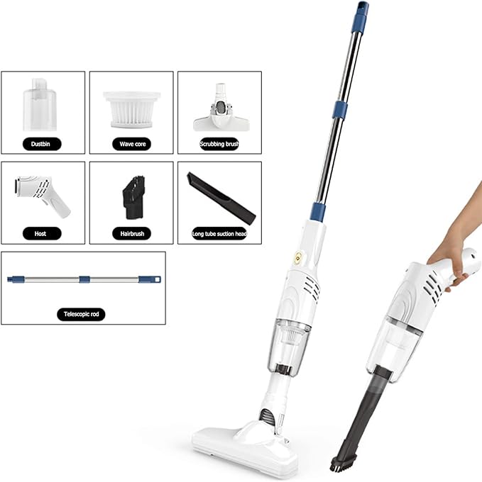 Portable Powerful Strong Suction Cordless Stick Vacuum Cleaner - 30 Mins Long Runtime Handheld Multifunctional USB Charging Household Vacuum Cleaner for Home Carpet Hardwood Floor
