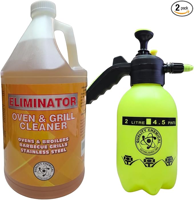 Quality Chemical Oven &amp Grill Cleaner &amp Pressure Sprayer (2 Liter Pressure Sprayer Oven &amp Grill (128 Fl oz) &amp Pressure Sprayer)