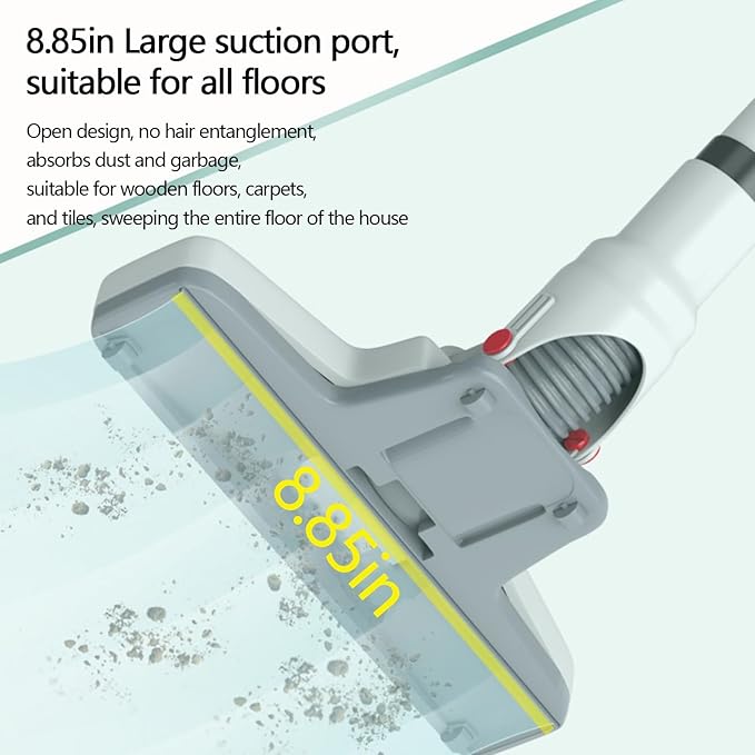 VELPEN 4-in-1 Stick Cordless Vacuum Cleaner 35Kpa 65dB Vacuum Cleaners for Home Multifunction USB Rechargeable Vacuum Cleaner for Pet Hair Hardwood Floor Cat Litter