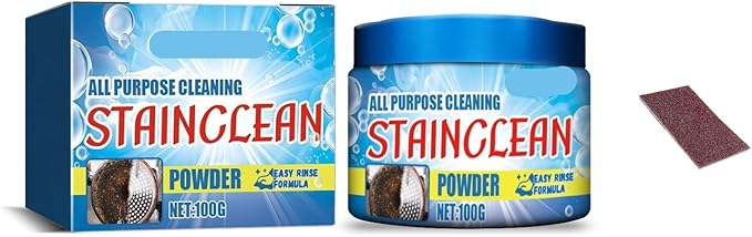 Kitchen Cleaning Powder - Removes Grease Rust &amp Dirt From Stove Hood Tiles &amp Sink(3PCS)
