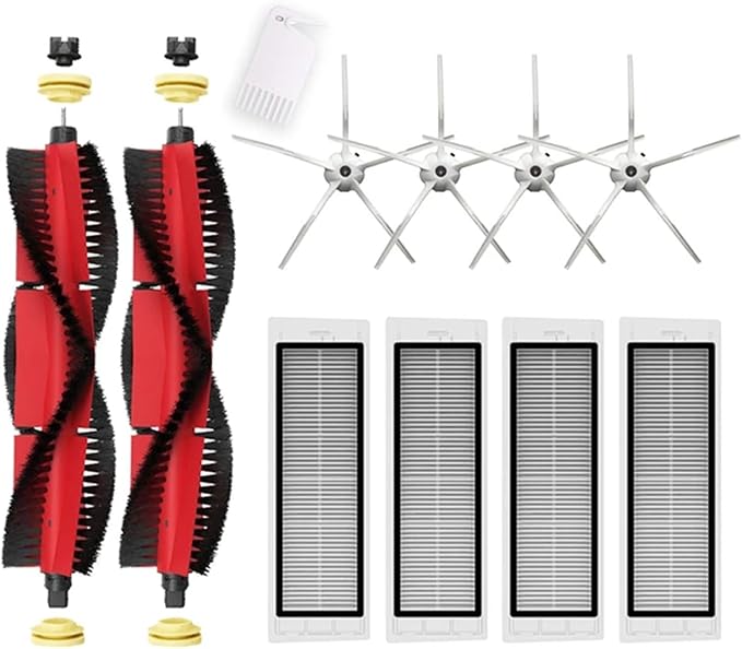 BeNtli Vacuum Cleaner PartsRemovable Main BrushWashable HEPA Filter ClothCompatible for Xiaomi S6 MaxV S60 S65 S5 MAX S6 Pure T6 (Color : As Shown-15)