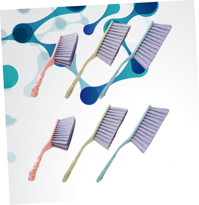 6pcs Household Bed Cleaning Brush Set with Hollow Handle Thickened Dusting and Sofa Cleaning Brushes Multi-Color for Home and Sofa Dust Removal