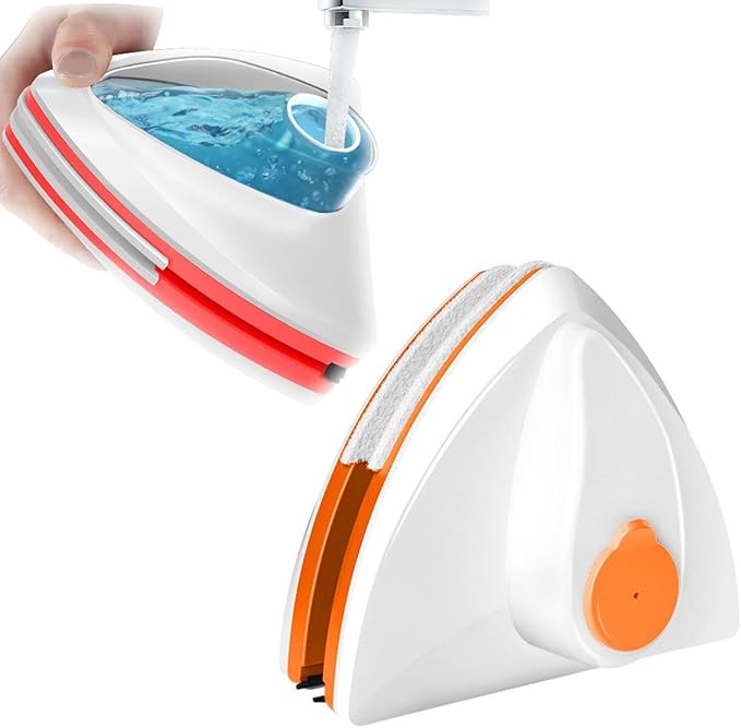 Magnetic Window Cleaner Brush Double Sided Magnetic Glass Cleaner Water Storable Glass Window Brush Cleaning Household Tools Multifunctional Double Layer Glass Cleaning