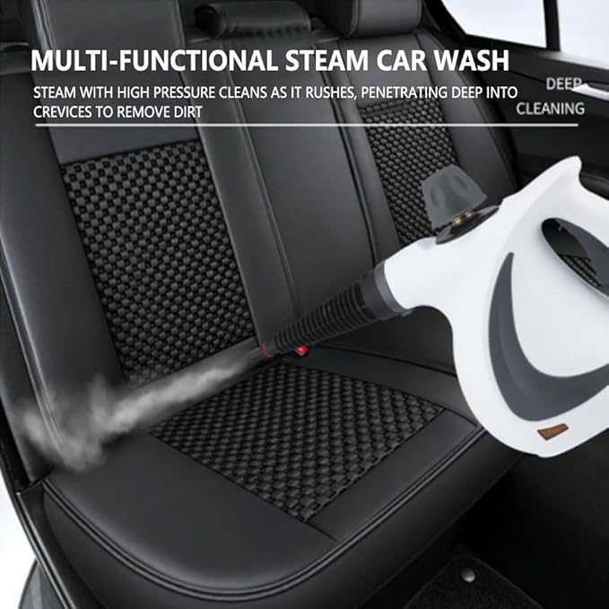 Portable Steam Cleaner Pressurized Handheld Steam Cleaner for All Surfaces House Car Use for Car Detailing Floor Upholstery Grime Grease